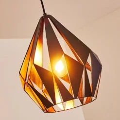 Luminaires Orientaux-hofstein Suspension Situk Cuivre, Noir, 1 lumière