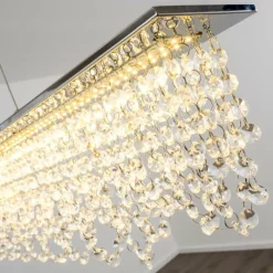 hofstein Suspension Slidre LED Chrome, 1 lumière, Télécommandes