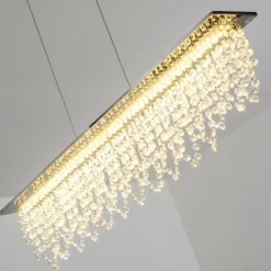 hofstein Suspension Slidre LED Chrome, 1 lumière, Télécommandes