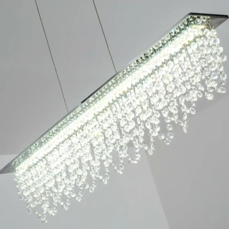 hofstein Suspension Slidre LED Chrome, 1 lumière, Télécommandes