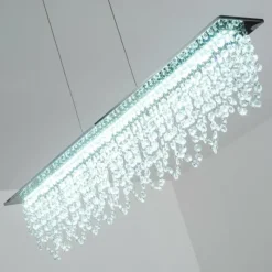 hofstein Suspension Slidre LED Chrome, 1 lumière, Télécommandes