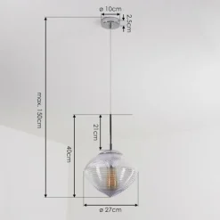 hofstein Suspension Sénal Chrome, 1 lumière