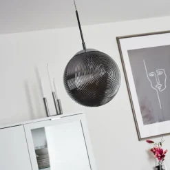 Suspension Verre Fumé-hofstein Suspension Sénal Chrome, 1 lumière