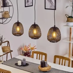 hofstein Suspension Solera Noir, 3 lumières