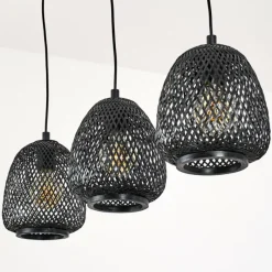 hofstein Suspension Solera Noir, 3 lumières