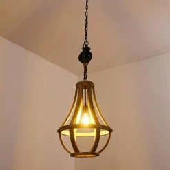 Luminaires Rustiques-hofstein Suspension Sonderjylland Bois clair, 1 lumière