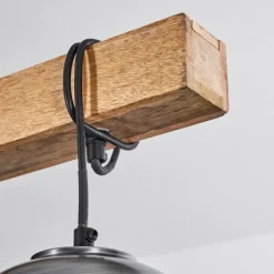 Luminaires Scandinaves-hofstein Suspension Sontey Écru, Noir, 4 lumières