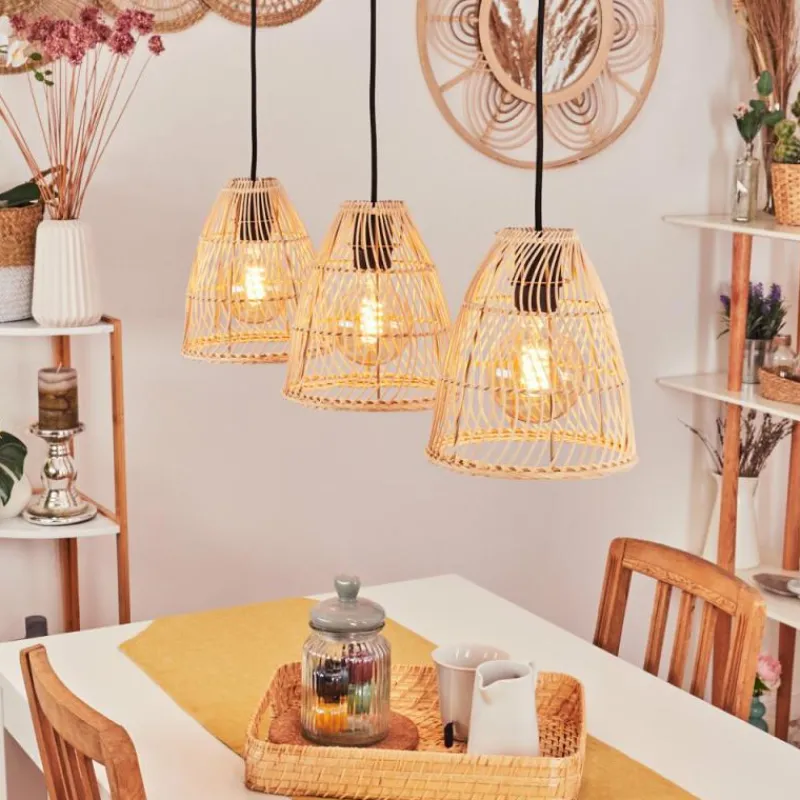 Luminaires Scandinaves-hofstein Suspension Sooul Noir, 3 lumières