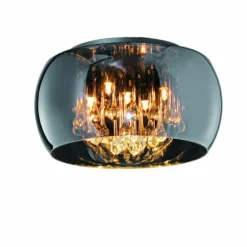 Luminaires Rustiques-Luminaires Trio Suspension Sorpetaler Leuchten Vapore Chrome, 5 lumières