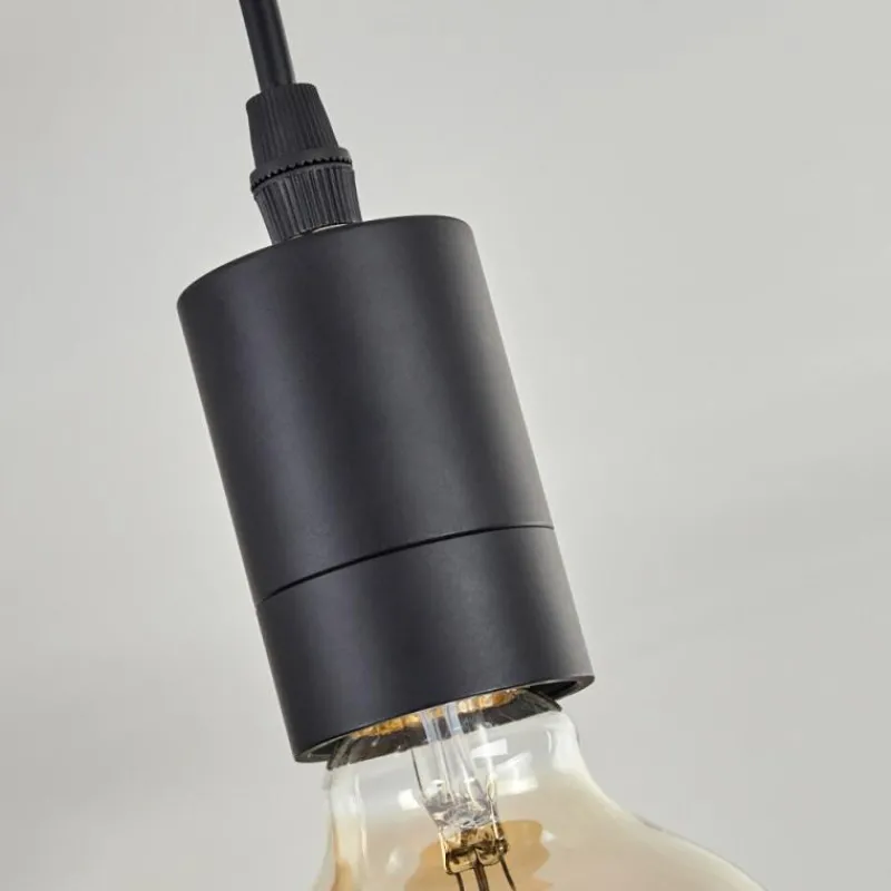 Luminaires Scandinaves-hofstein Suspension Soungou Écru, Noir, 5 lumières