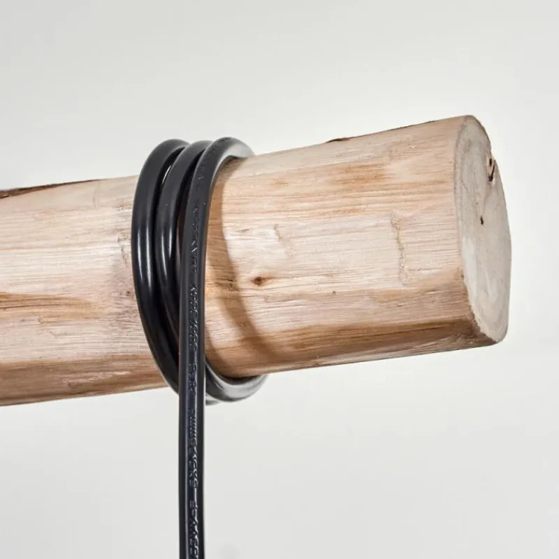 Luminaires Scandinaves-hofstein Suspension Soungou Écru, Noir, 4 lumières