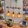 Lampes En Tissu-hofstein Suspension Soungou Écru, Noir, 3 lumières