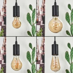 Luminaires Scandinaves-hofstein Suspension Soungou Écru, Noir, 3 lumières