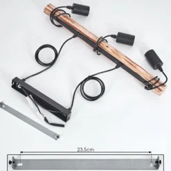 Luminaires Scandinaves-hofstein Suspension Soungou Écru, Noir, 3 lumières