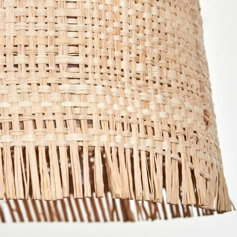 Luminaires Scandinaves-hofstein Suspension Soungou Écru, Noir, 5 lumières