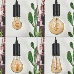 Luminaires Scandinaves-hofstein Suspension Soungou Écru, Noir, 3 lumières