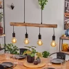 Luminaires Scandinaves-hofstein Suspension Soungou Écru, Noir, 4 lumières