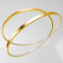 Lampes Dorées-hofstein Suspension Stalon LED Or, 1 lumière