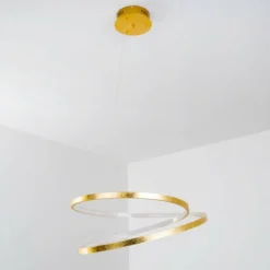 Lampes Dorées-hofstein Suspension Stalon LED Or, 1 lumière