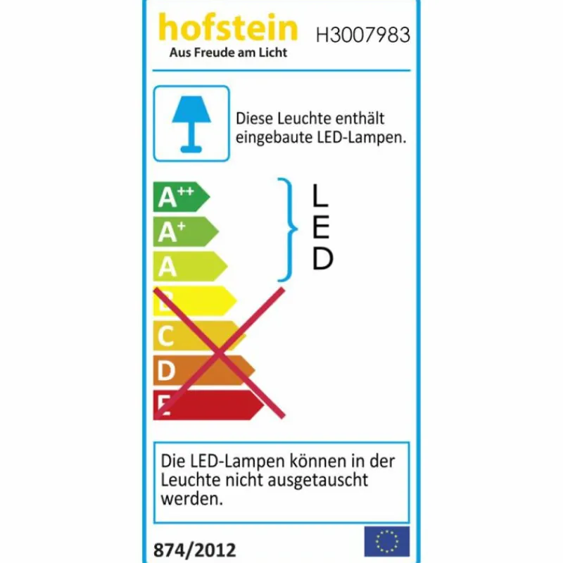 Lampes Dorées-hofstein Suspension Stalon LED Or, 1 lumière