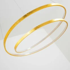 Lampes Dorées-hofstein Suspension Stalon LED Or, 1 lumière