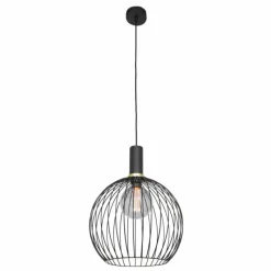 Lampes Dorées-Luminaires Steinhauer Suspension Steinhauer Aureole Noir, 1 lumière