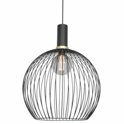 Lampes Dorées-Luminaires Steinhauer Suspension Steinhauer Aureole Noir, 1 lumière