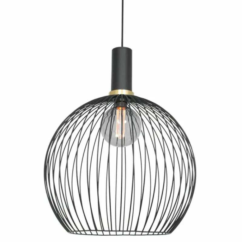 Lampes Dorées-Luminaires Steinhauer Suspension Steinhauer Aureole Noir, 1 lumière