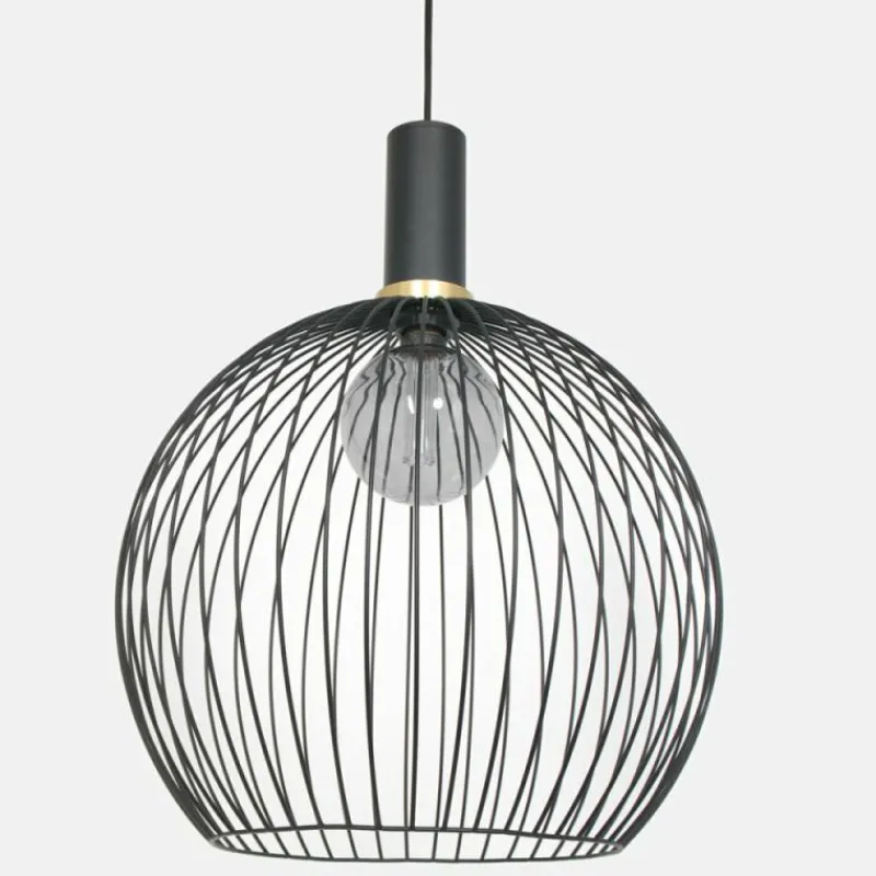 Lampes Dorées-Luminaires Steinhauer Suspension Steinhauer Aureole Noir, 1 lumière