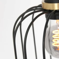 Lampes Dorées-Luminaires Steinhauer Suspension Steinhauer Aureole Noir, 1 lumière