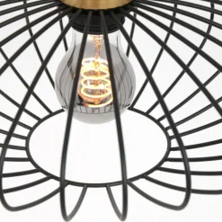 Lampes Dorées-Luminaires Steinhauer Suspension Steinhauer Aureole Noir, 1 lumière