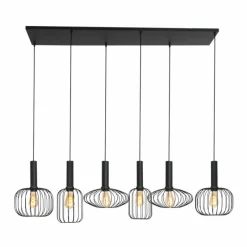 Luminaires Steinhauer Suspension Steinhauer Aureole Noir, 6 lumières* Suspensions