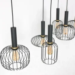 Luminaires Steinhauer Suspension Steinhauer Aureole Noir, 6 lumières* Suspensions