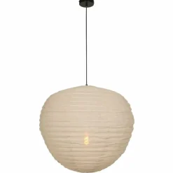 Lampes En Tissu-Luminaires Steinhauer Suspension Steinhauer Bangalore Crème, 1 lumière