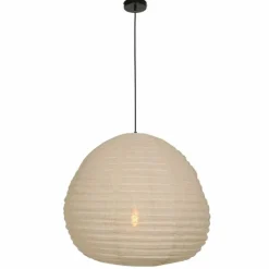 Lampes En Tissu-Luminaires Steinhauer Suspension Steinhauer Bangalore Crème, 1 lumière