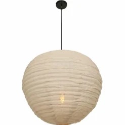 Lampes En Tissu-Luminaires Steinhauer Suspension Steinhauer Bangalore Crème, 1 lumière