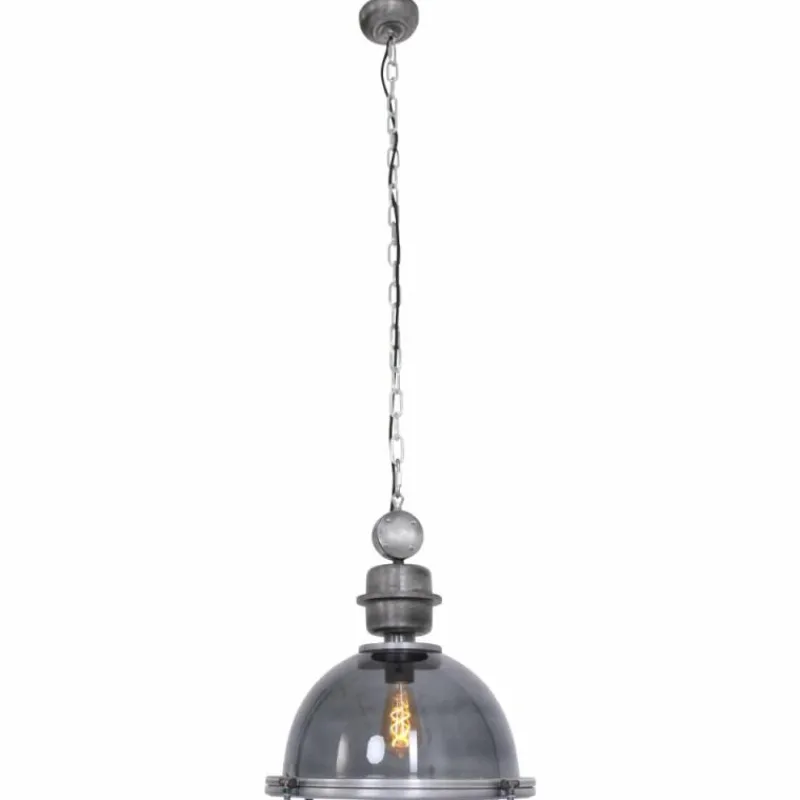 Suspension Verre Fumé-Luminaires Steinhauer Suspension Steinhauer Bikkel Gris, 1 lumière