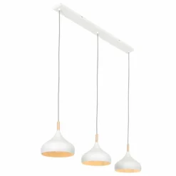 Luminaires Scandinaves-Luminaires Steinhauer Suspension Steinhauer Bjorr Blanc, 3 lumières