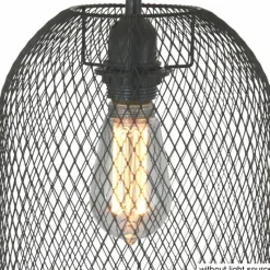 Lampes Industrielles-Luminaires Steinhauer Suspension Steinhauer Bodine Noir, 1 lumière