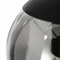 Suspension Verre Fumé-Luminaires Steinhauer Suspension Steinhauer Bollique Noir, 5 lumières