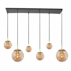 Luminaires Steinhauer Suspension Steinhauer Bollique Laiton, 6 lumières