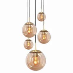 Luminaires Steinhauer Suspension Steinhauer Bollique Laiton, 5 lumières