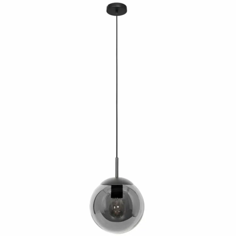 Suspension Verre Fumé-Luminaires Steinhauer Suspension Steinhauer Bollique Noir, 1 lumière