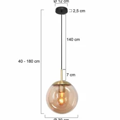 Luminaires Steinhauer Suspension Steinhauer Bollique Laiton, 1 lumière