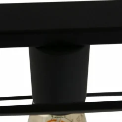 Lampes Industrielles-Luminaires Steinhauer Suspension Steinhauer Buckley Noir, 5 lumières