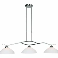 Luminaires Steinhauer Suspension Steinhauer CAPRI Acier inoxydable, 3 lumières