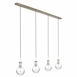 Luminaires Steinhauer Suspension Steinhauer Elegance Transparent, 4 lumières