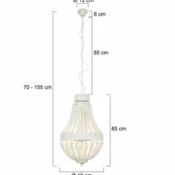 Lampes En Bois-Luminaires Steinhauer Suspension Steinhauer Ella Blanc, 3 lumières