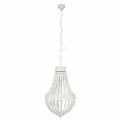 Lampes En Bois-Luminaires Steinhauer Suspension Steinhauer Ella Blanc, 3 lumières