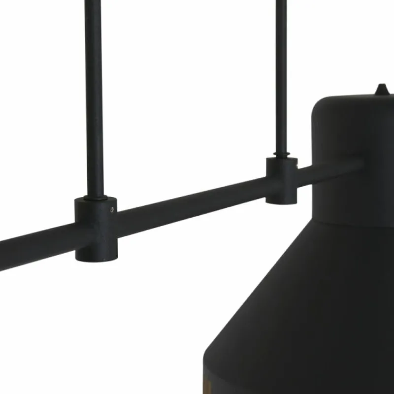 Lampes Dorées-Luminaires Steinhauer Suspension Steinhauer Evy Or, Noir, 2 lumières